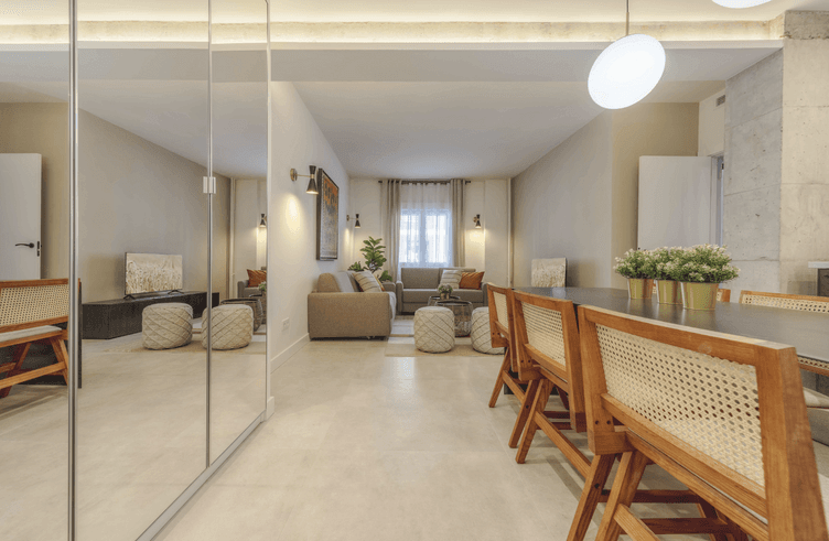 Luminoso piso amueblado y equipado en el corazón de Chamartín