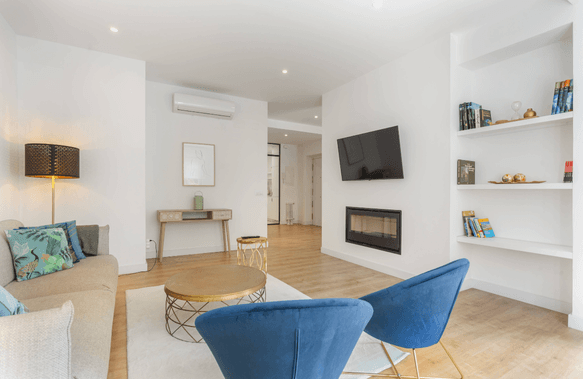 Luminoso piso amueblado y equipado en el Retiro