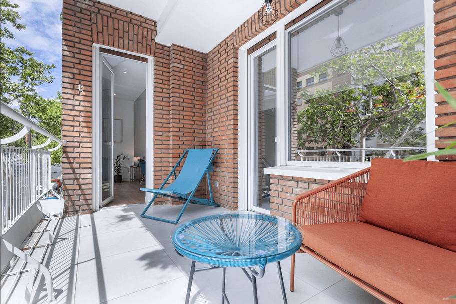 Luminoso piso amueblado y equipado en el Retiro