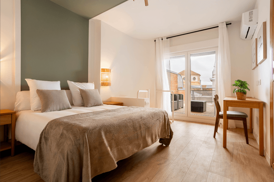 Luminoso apartamento amueblado y equipado en el distrito financiero de Madrid